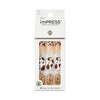 Kiss Impress Medium Coffin Gel Press-on Nails, Matte Medium Brown , 30 Pieces EasyOptionXY LLC