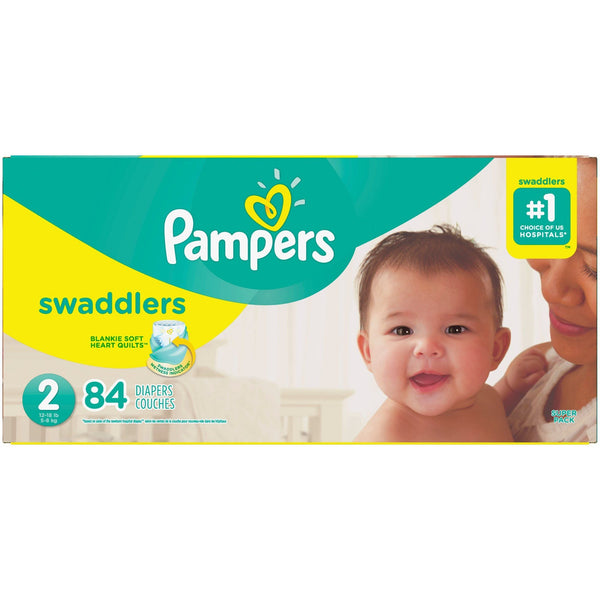 Pampers Swaddlers Diapers, Super Pack, Size 2, 84 Count EasyOptionXY LLC