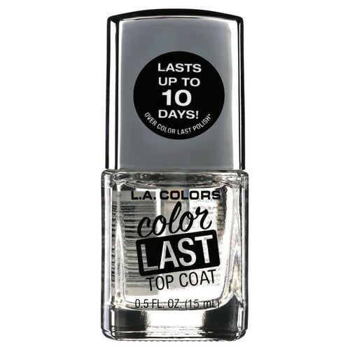 L.A. Colors Color Last Nail Polish, Crystal Top Coat, 0.5 fl oz EasyOptionXY LLC