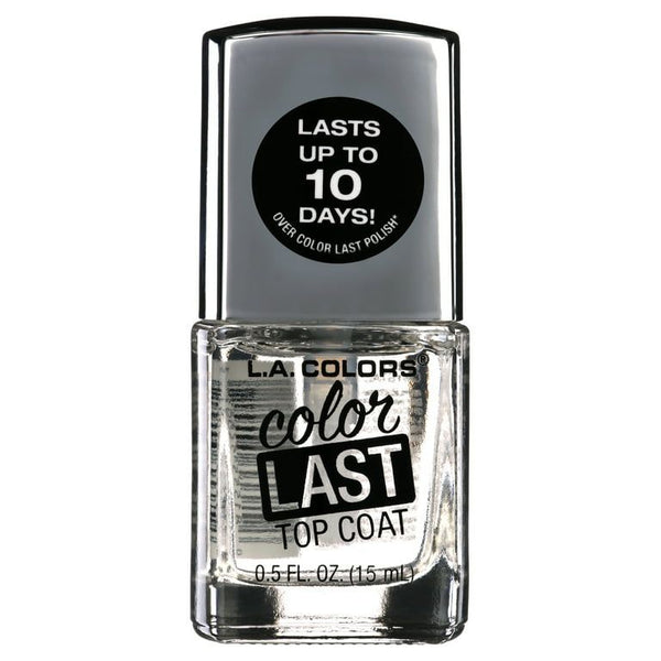 L.A. Colors Color Last Nail Polish, Crystal Top Coat, 0.5 fl oz EasyOptionXY LLC