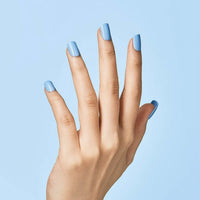 Kiss Impress Color Press-on Manicure, Baby Why so Blue, Short EasyOptionXY LLC