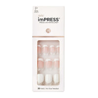 Kiss Impress Press-on Manicure, White, Petite Square, 'mini Me', 33 Ct. EasyOptionXY LLC