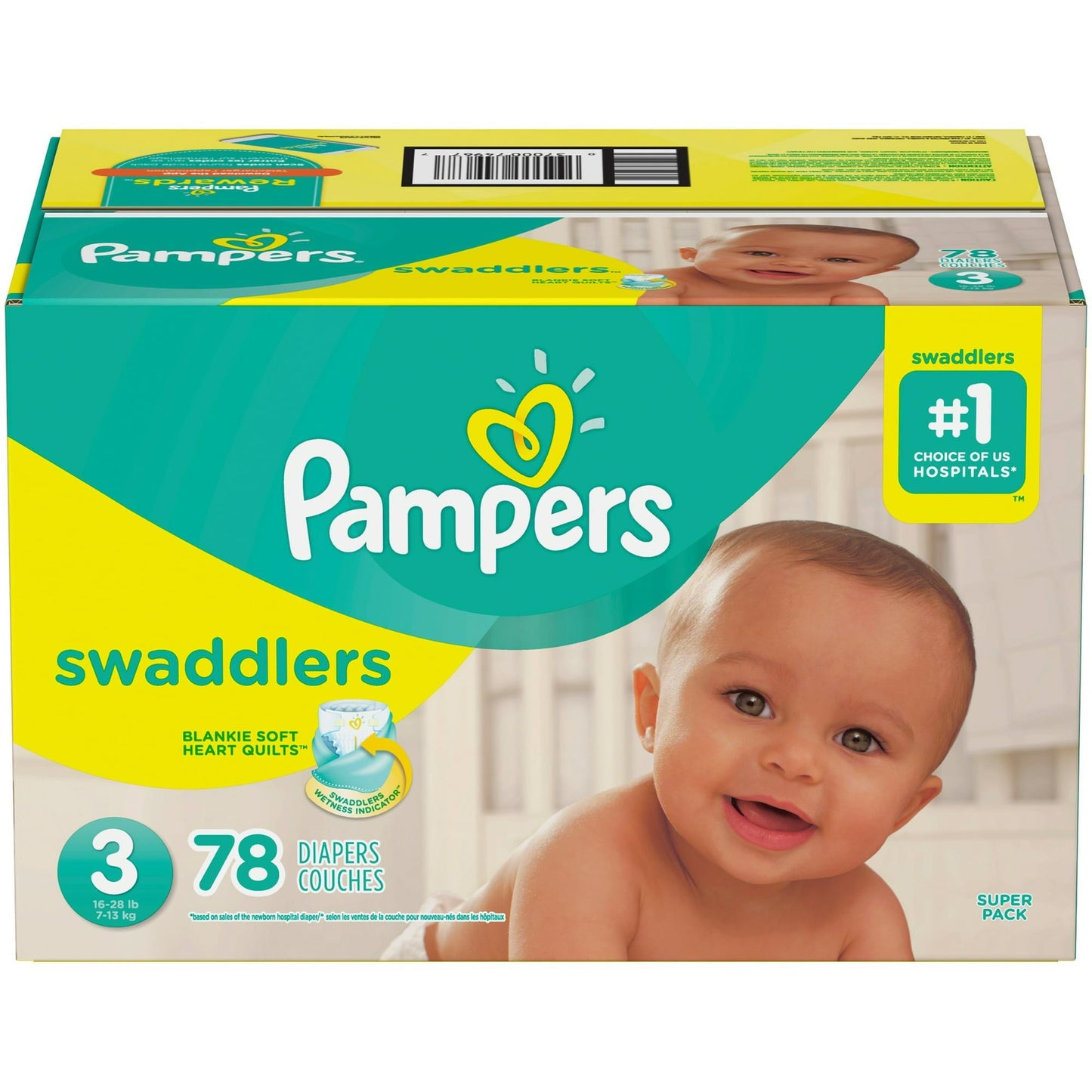 Pampers Swaddlers Diapers, Super Pack, Size 3, 78 Count EasyOptionXY LLC