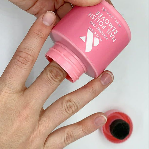 Olive & June Nail Polish Remover Pot with Sponge-Top Lid, Acetone-Free, 2 oz EasyOptionXY LLC