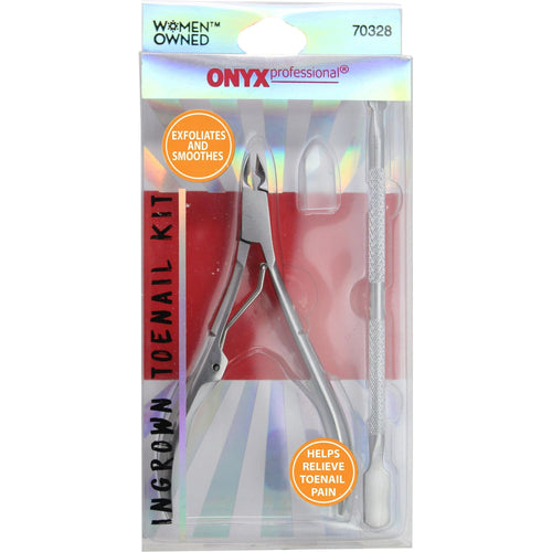 Onyx Professional Ingrown Toenail Kit with Toenail Clippers & Double-Ended Pusher EasyOptionXY LLC