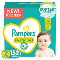 Pampers Swaddlers Diapers, Soft and Absorbent, Size 2, 152 count EasyOptionXY LLC