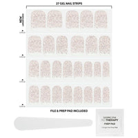 Dashing Diva Gloss Accents Polish Nail Art Gel Strips, Rose All Day EasyOptionXY LLC
