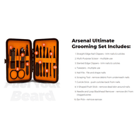 Wild Willies Arsenal Manicure and Pedicure Set, Men's Grooming Kit, Black, 10 Pieces EasyOptionXY LLC