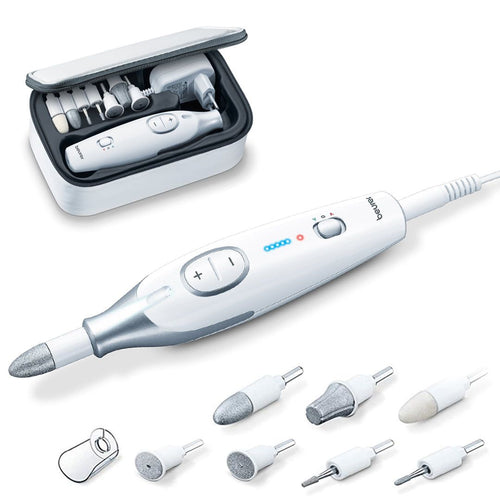 Beurer Professional Manicure Nail Drill Kit 7 Attachments Variable Speed, Storage Case MP42 EasyOptionXY LLC