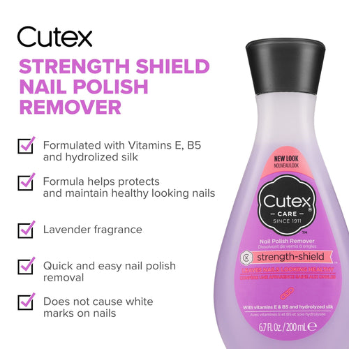 Cutex Strength Shield Nail Polish Remover 6.7 fl oz EasyOptionXY LLC
