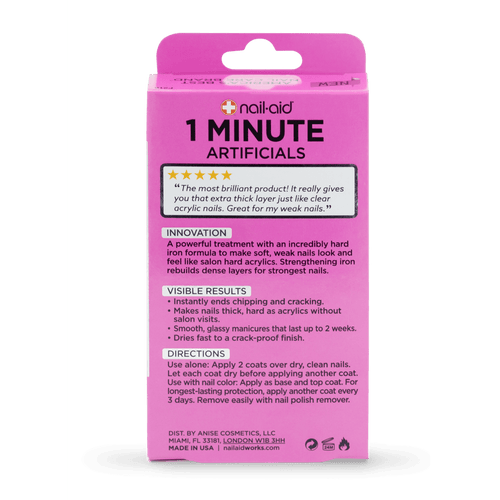 Nail-Aid 1 Minute Artificials Acrylic Power Iron Formula EasyOptionXY LLC
