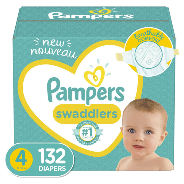 Pampers Swaddlers Diapers, Size 4, 132 Count EasyOptionXY LLC