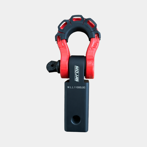 2'' Aluminum Hitch Receiver with Steel D-Shackle (LIFETIME WARRANTY) MOJAB OFFROAD