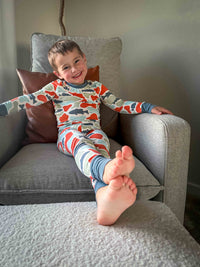 Camo fish bamboo pj set Keep the Littles Wild