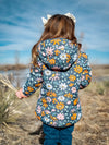 Flowers Lightweight Reversible Puffy Jacket - Kids Outdoor Adventure Wear Keep the Littles Wild