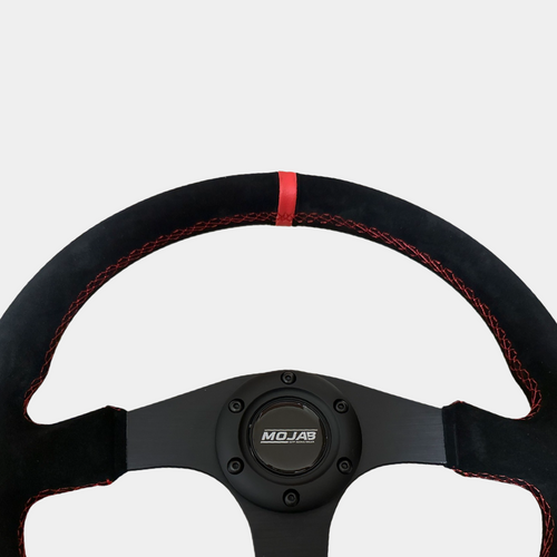 13.5'' MOJAB Flat Steering Wheel Leather/Suede MOJAB OFFROAD