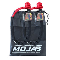 Soft Shackle 1/4'' x 24'' with sleeve and bag (Set of 2 Shackles) (Lifetime Warranty) MOJAB OFFROAD