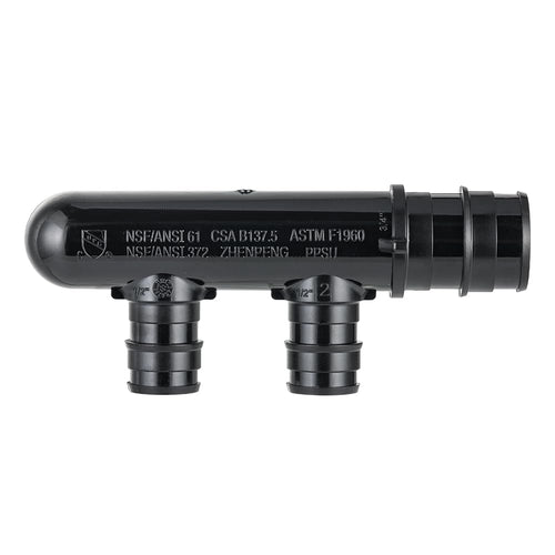 PEX A Expansion 3/4" x 1/2" Closed Manifold (2 Port) Plumbingsell