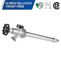 1/2" PEX Expansion x 3/4" Hose Bibb, 12" Anti Siphon Frost Free Sillcock Plumbingsell