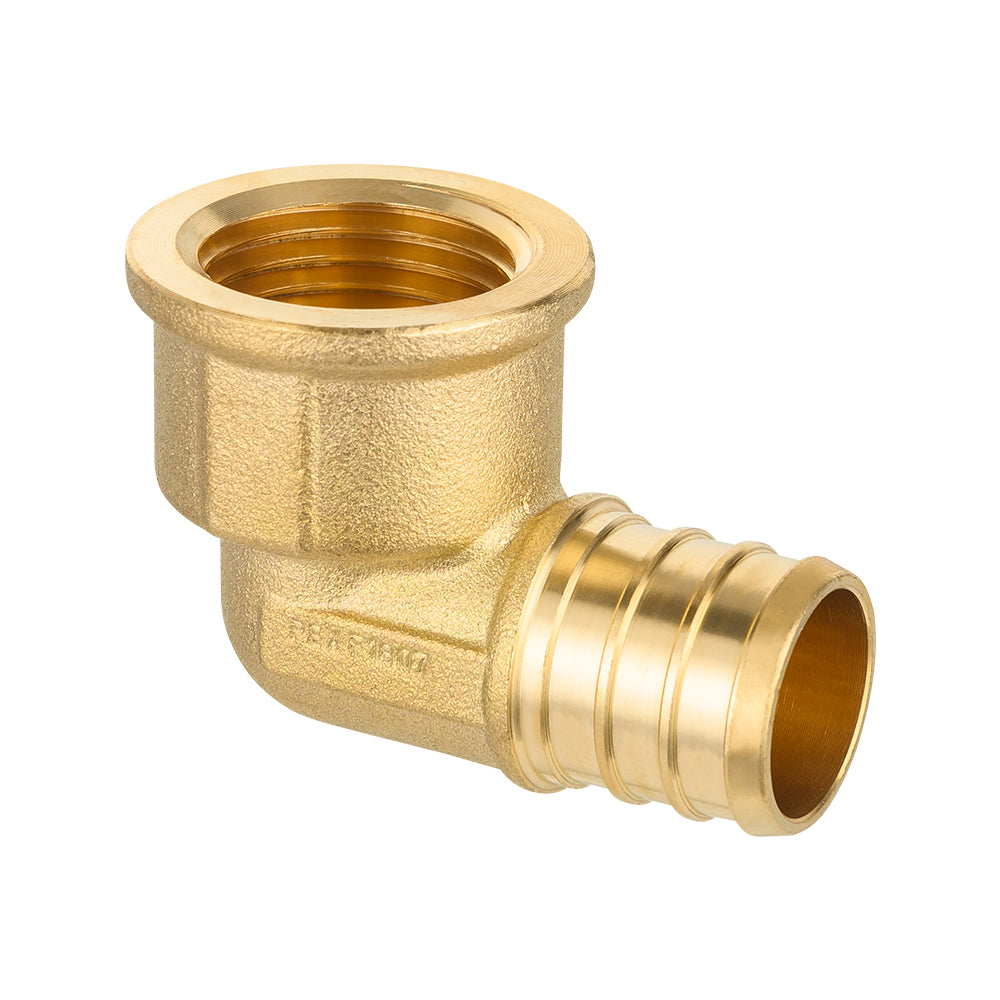 PEX-B Crimp 3/4" PEX x 3/4" Female Threaded Elbow (Lead Free)