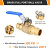 3/4" PEX Expansion Ball Valve, Blue (Lead Free) Plumbingsell