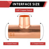 1" x 1" x 3/4" Copper Reducing Tee Plumbingsell