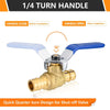 10 Pcs 1/2" PEX Expansion Ball Valve, Blue (Lead Free) Plumbingsell