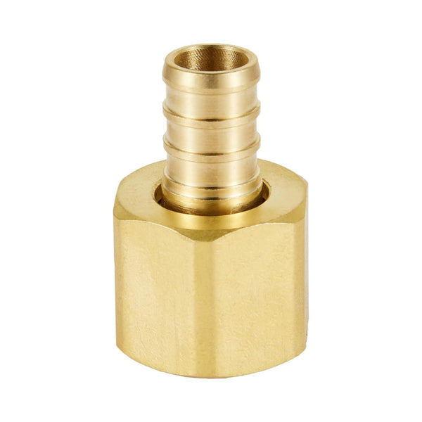 PEX-B Crimp 3/4" PEX x 3/4" Female NPT Brass Swivel Adapter (Lead Free) Plumbingsell
