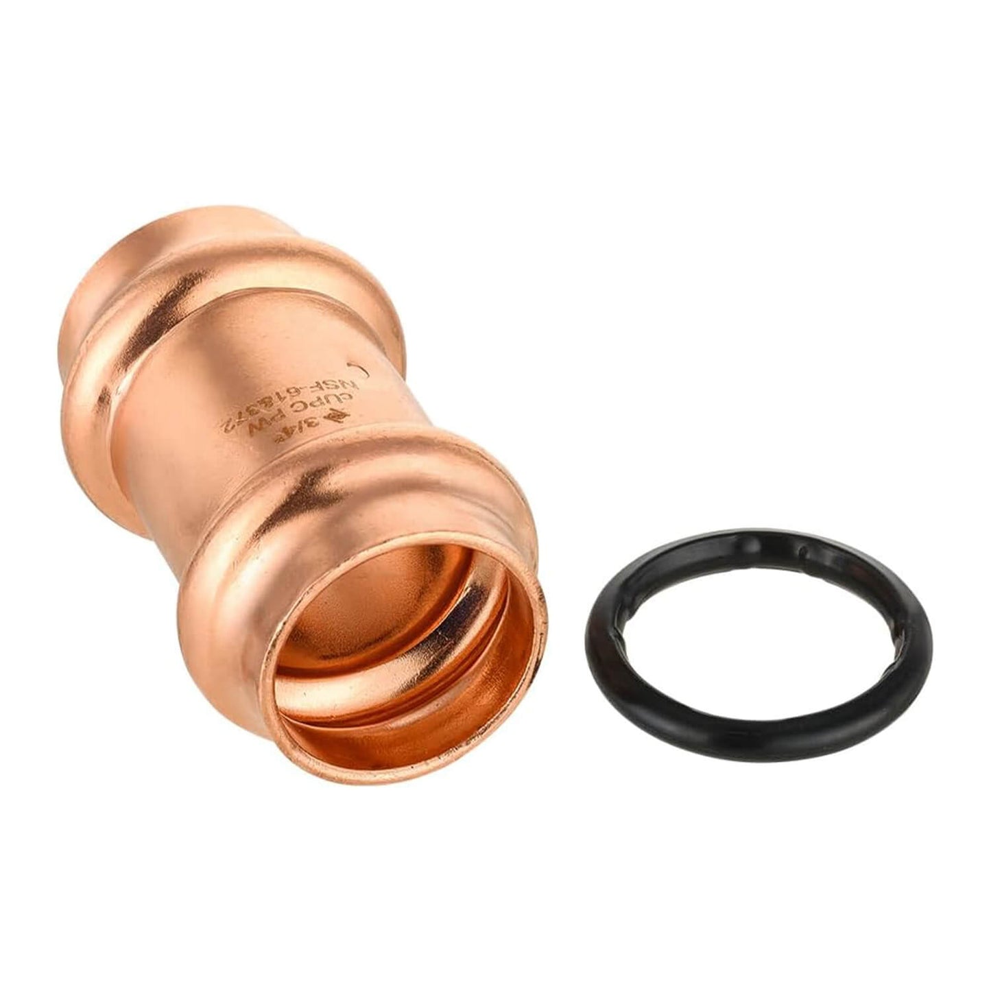 30 Pcs 3/4" Press Copper Coupling w/Stop (Lead Free)