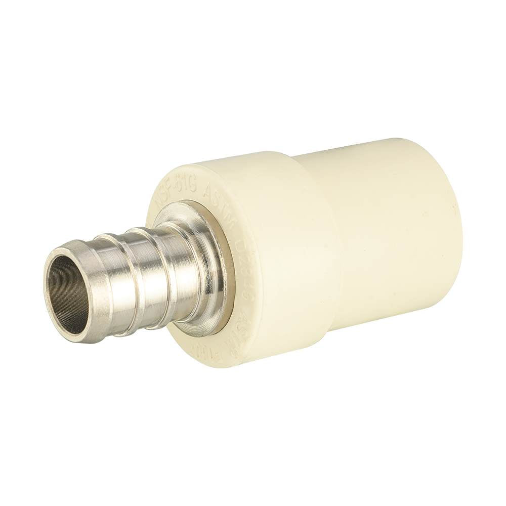 PEX-B Crimp 1/2" PEX x 1/2" CPVC Coupling (Lead Free)