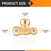 3/4" x 1/2" x 3/4" Push Fit Tee