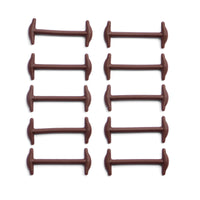 Brown No Tie Elastic Silicone Dress Shoe Laces The Original Stretchlace