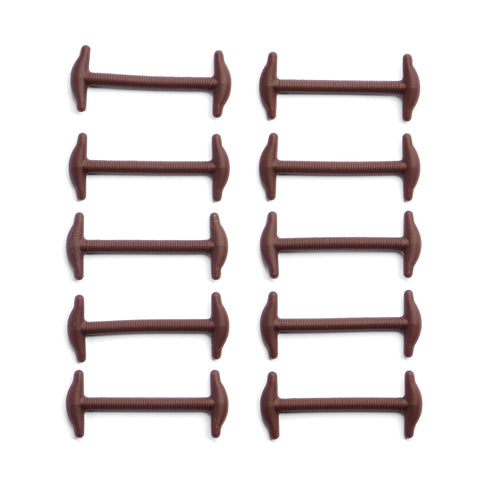 Brown No Tie Elastic Silicone Dress Shoe Laces The Original Stretchlace