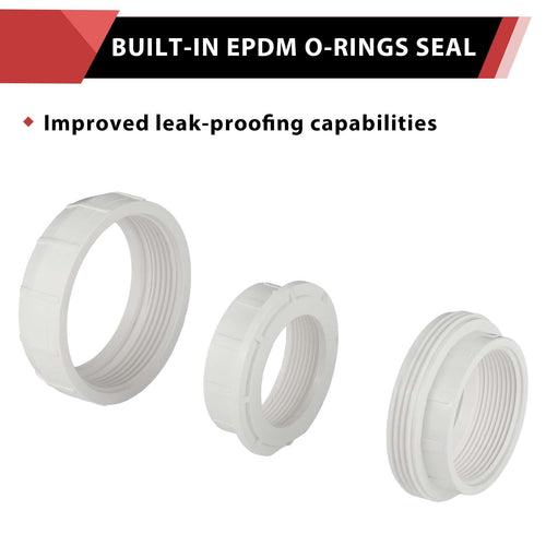 10 Pcs 1-1/2" PVC FIP Union