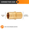 PEX-B Crimp 3/4" PEX x 1/2" Male Copper Sweat Adapter (Lead Free) Plumbingsell