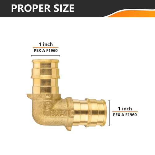 PEX A Expansion 1" PEX x 1" PEX Elbow (Lead Free) Plumbingsell