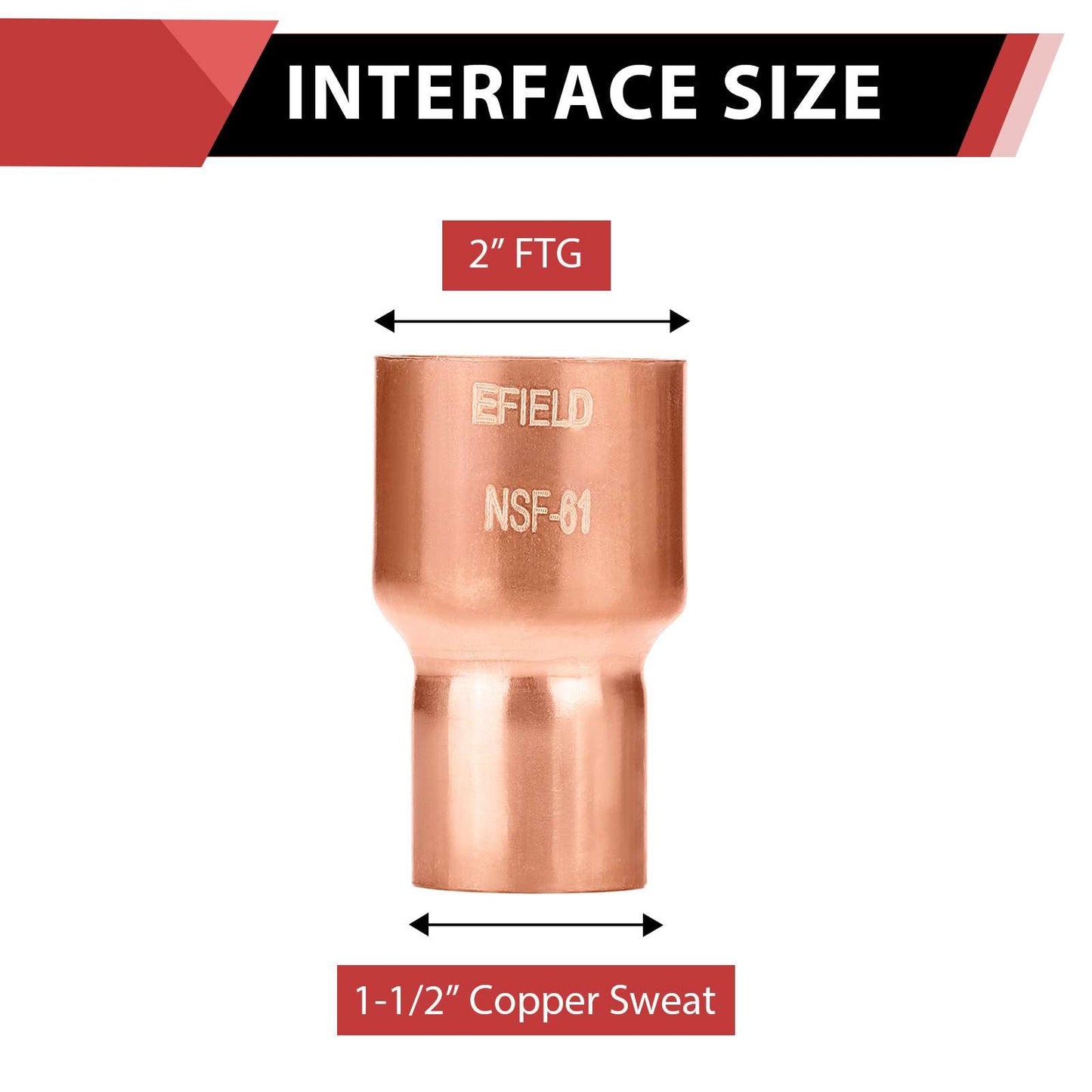 30 Pcs 2" x 1-1/2" FTGxC Reducer at Wholesale Price