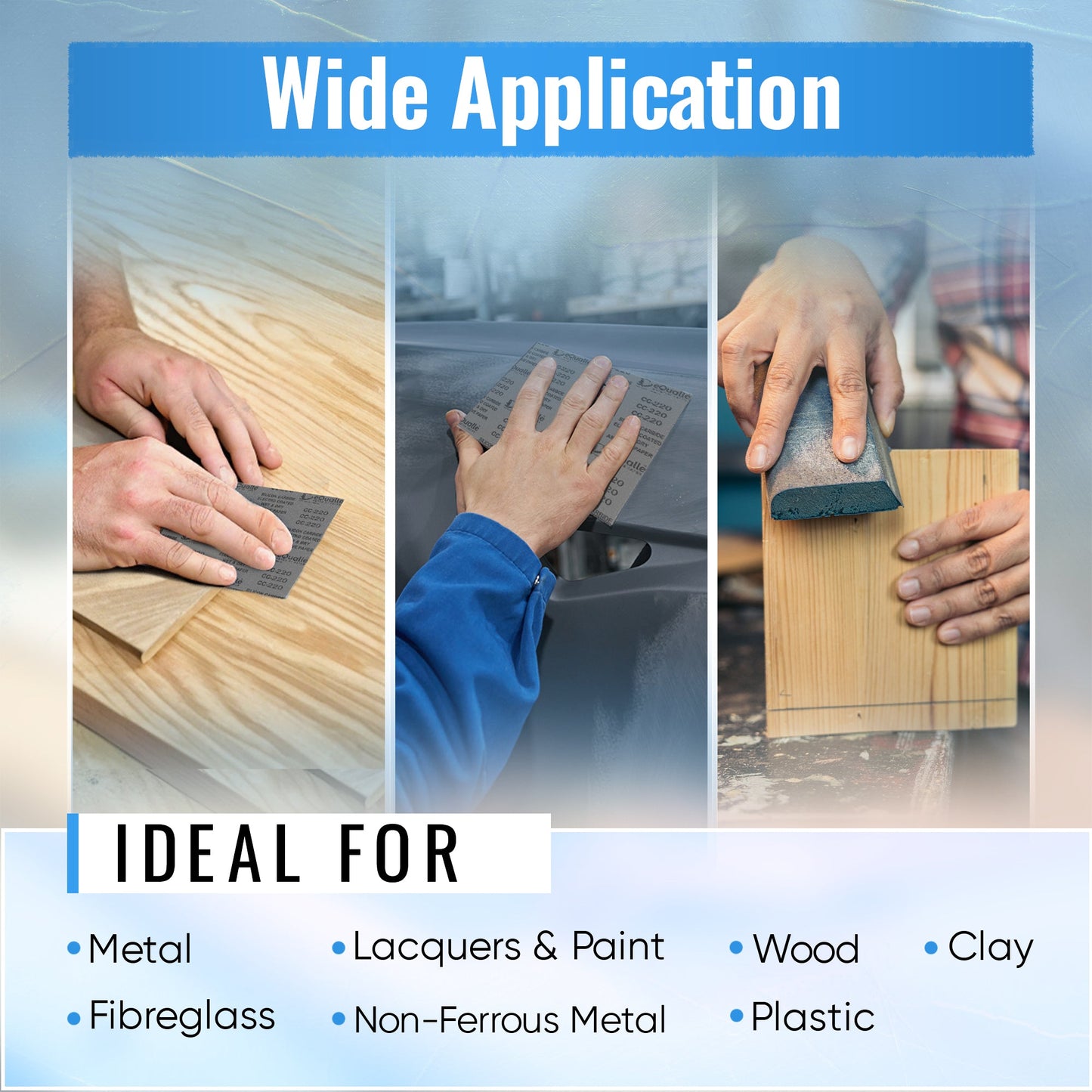60 Grit Sandpaper – 25 Pack, 9x11 in, Wet or Dry Use