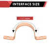 1-1/2" Copper Pipe Straps, Two Hole Plumbingsell