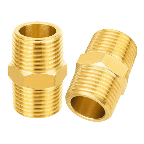 3/8" Male NPT Brass Hex Connector