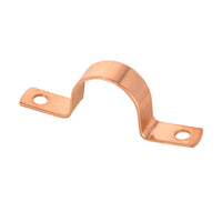 Pro 30 Pack 3/4" Copper Pipe Straps, Two Hole Plumbingsell