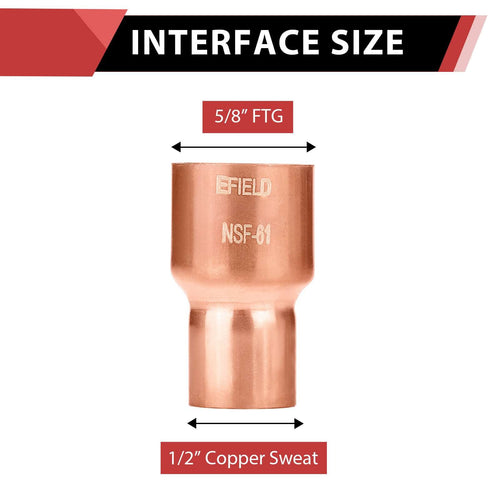 5/8" x 1/2" FTGxC Reducer Plumbingsell
