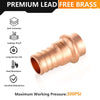 3/4" Press Copper x 1/2" PEX Crimp Adapter (Lead Free) Plumbingsell