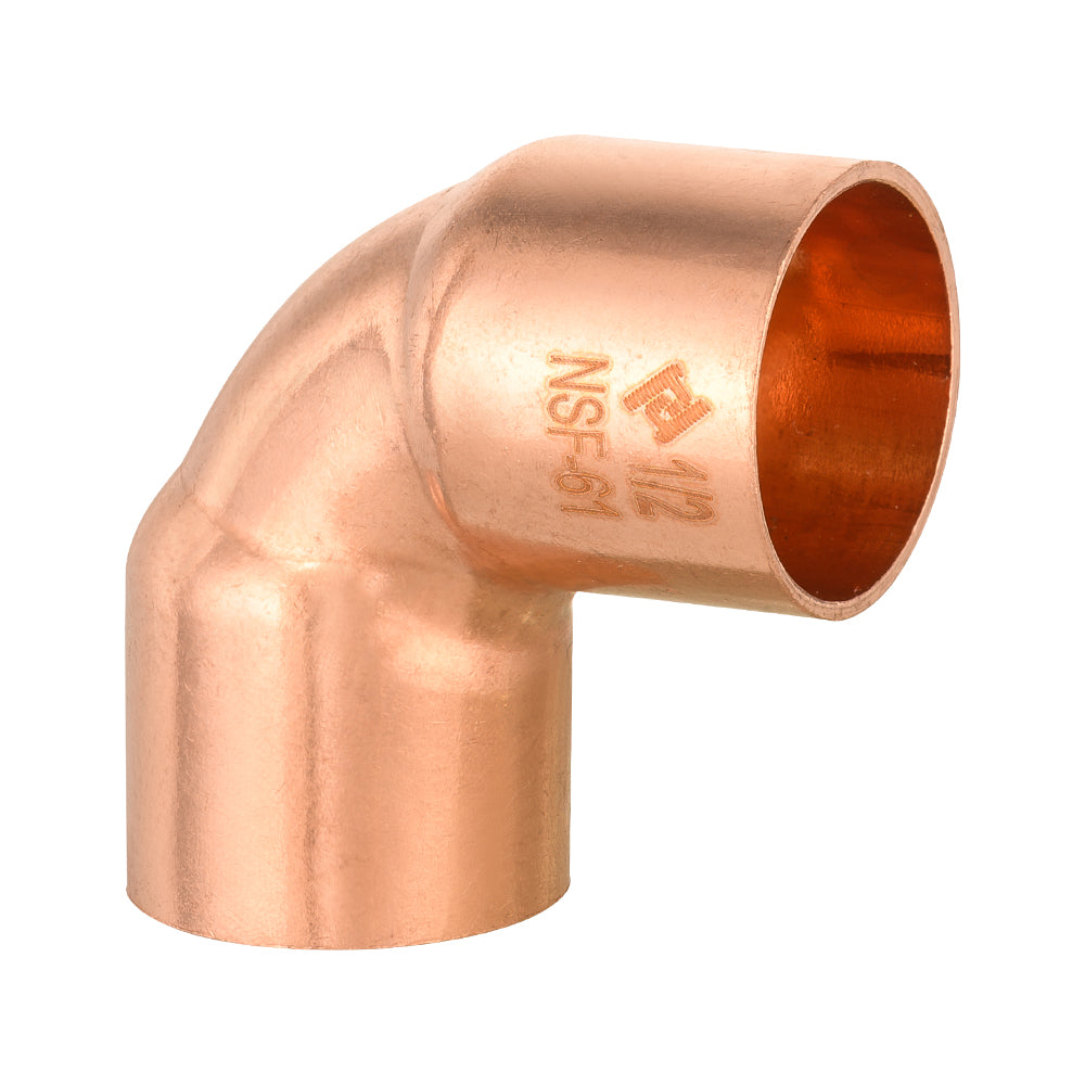 Pro 50 Pack 1/2" 90º Short Radius Copper Elbow
