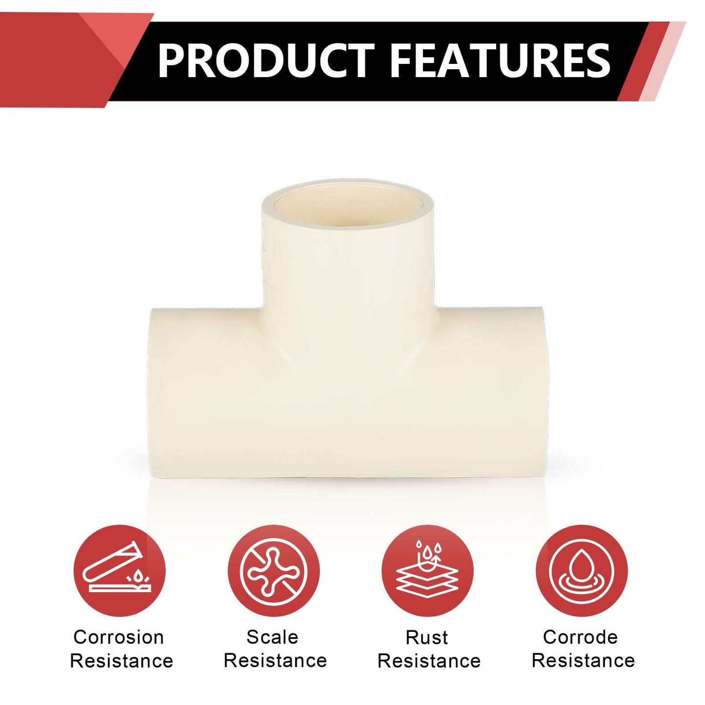 1" CPVC CTS Tee (Socket)
