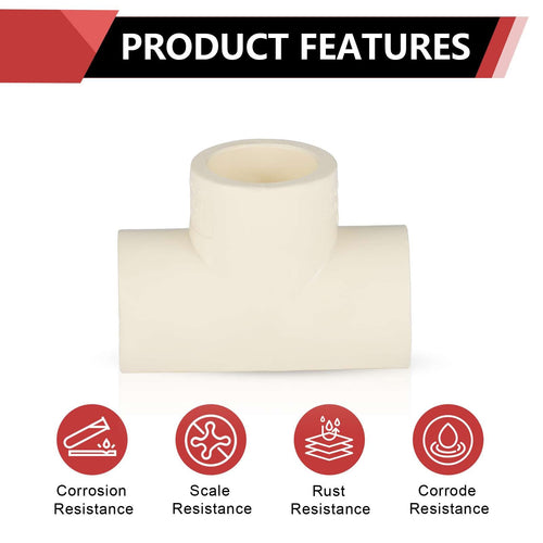 1/2" CPVC CTS Tee (Socket)
