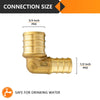 PEX-B Crimp Elbow 3/4" PEX x 1/2" PEX (Lead Free) Plumbingsell
