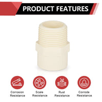 1" CTS CPVC Male Adapter (MIPT x Socket)