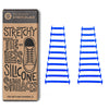 Blue Stretchy Tieless Silicone Elastic Shoelaces | 20 Straps The Original Stretchlace