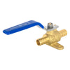 1/2" PEX Crimp Drop Ear Ball Valve, Blue (Lead Free) Plumbingsell